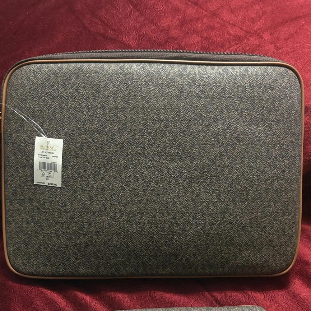 Michael Kors Men's Laptop Bag Set in Brown and Tan